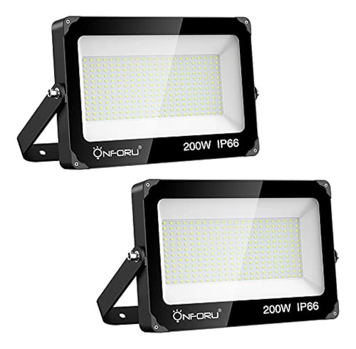Onforu 2 Pack 200w Reflector Led, 22000lm Luces De Seguridad