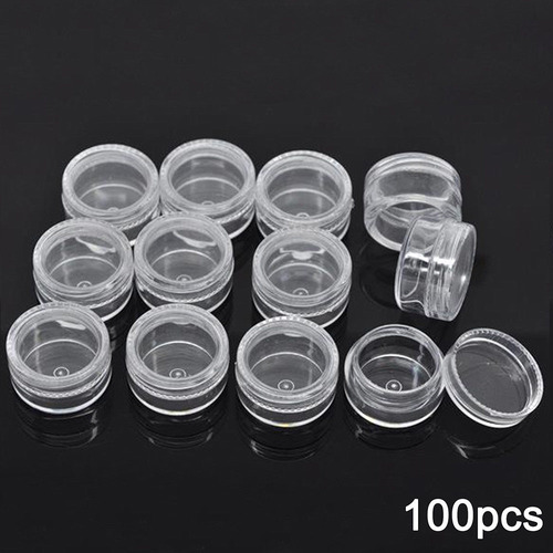 Contenedor De Muestra De Plástico Transparente Mini Botella