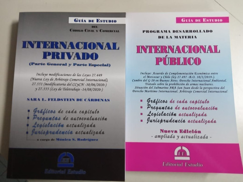 Libro Combo Guia De Estudio Internacional Privado + Publico