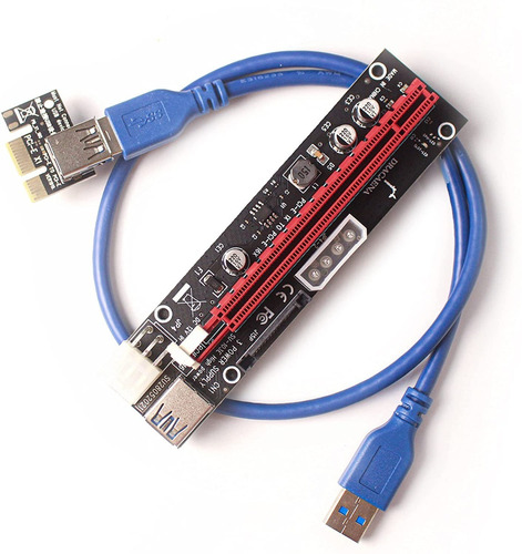 Adaptador Riser Pci Express 16x A 1x Usb 3.0