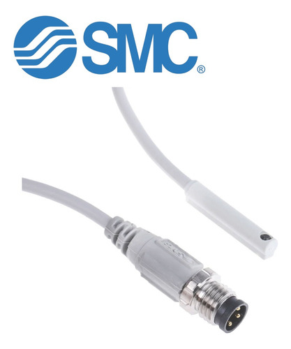 Sensor Magnético Smc, D-m9psapc - Pnp - 3 Fios, Conector M8