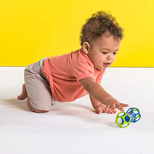Sonajero Texturizado Transparente Para Bebe Con Cuentas Colorido Liso