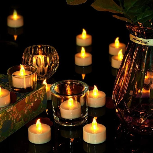 Imagen 3 de 4 de Velas Led Boda Cumpleaños Bar Cafe Altar Decoración Fiesta
