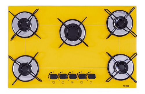 Fogão Cooktop 5 Bocas Ultra Chama A Gás Bivolt Tedge