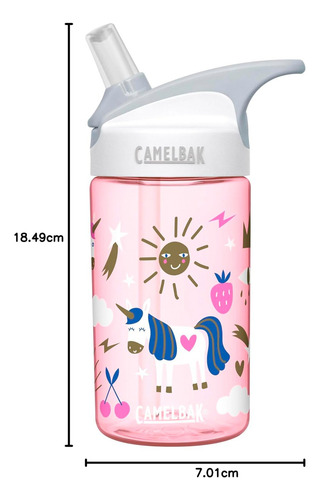 Botella De Agua Camelbak Eddy Kids Con Popote Anti Derrames