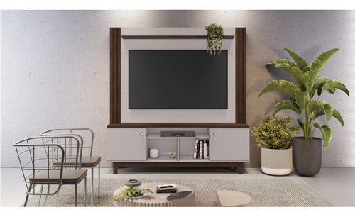 Home Balsamo Candian 150cm Mdp/mdf Tvs 65pol Jcm Movelaria Cor Café/off White