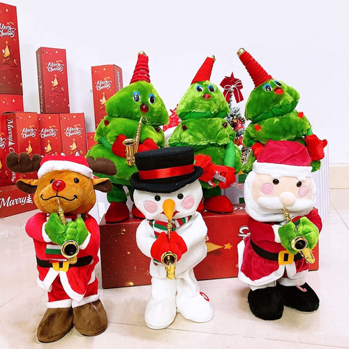 Nuevo Juguete Eléctrico De Papá Noel Que Canta Y Baila 2024