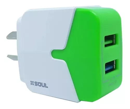 Cargador Rapido 2 USB Soul Duo 2.4 Cable Iphone – ON PLAY 2023