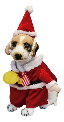 Disfraz Navideño Para Perro Traje Papa Noe Para Mascotas