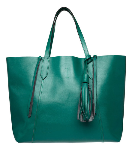 Bolsa Tote Verde Mujer Bolso Amarillo De Piel Moda Orignal 