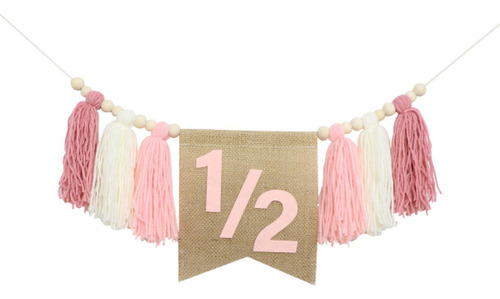 6 Meses Banner De Medio Año Decoraciones De Rosa