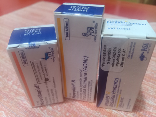 Insulina Humana De Acción Rápida Cristalina 15$ C/u 