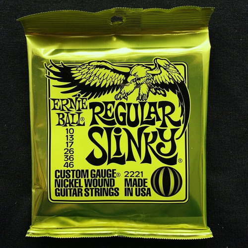 Imagem 5 de 5 de Jogo De Cordas 010 Ernie Ball 2221 Slinky + Palheta Gibson !