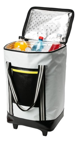 Cooler Tarpaulin Trolley Doite Color: Blanco-negro