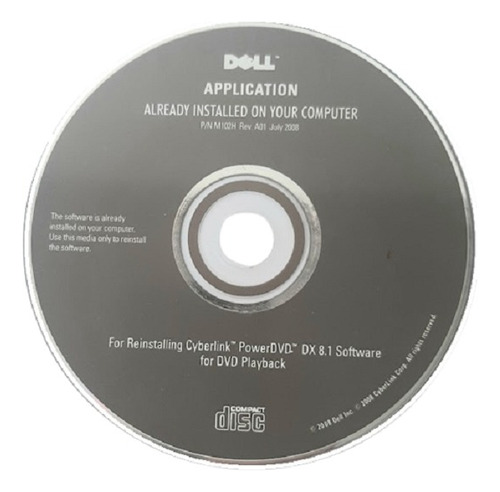 Cd Original Aplicativo Dell P/reinstalar Programas No Seu Pc (Recondicionado)