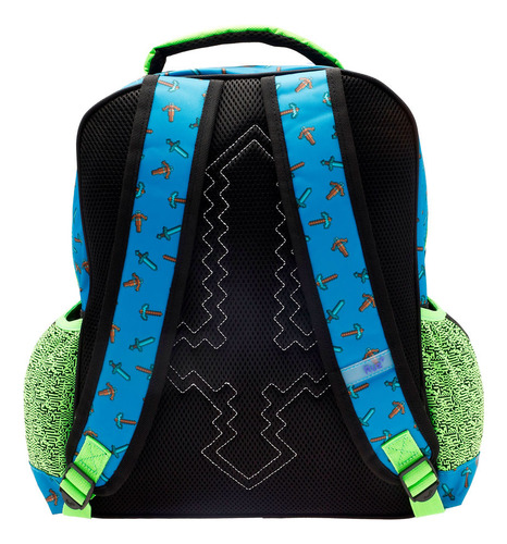 Mochila Infantil Ruz Primaria Microsoft Minecraft Steve 20l