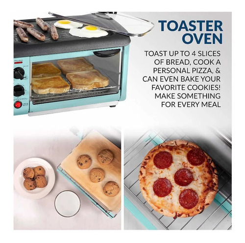 Cafetera, Parrilla, Horno Tostador Nostalgia Bstretro 3-in-1 | Envío gratis