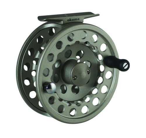 Okuma Slv-4/5 Diecast Aluminio Fly Reel, Plata Luz, 95/12