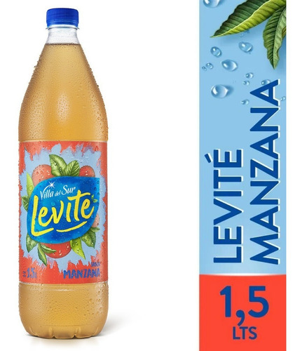 Agua Saborizada Levite Manzana Sin Gas X 1,5 Litros