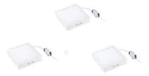 Comprar Pack X3 Plafon Panel Foco Led Cuadrado Techo 24w 30cm
