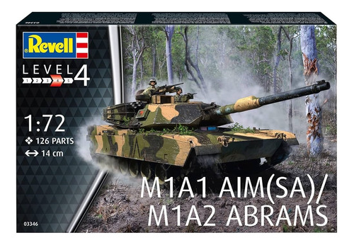 M1a1 Aim(sa)/ M1a2 Abrams Escala 1:72 Revell 03364