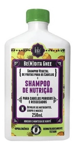 Imagem 1 de 1 de Lola Cosmetics Shampoo Be(m)dita Ghee Abacaxi - 250ml