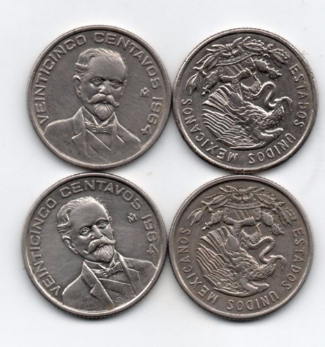 Moneda Mexico  De  Veinte Centavos  1964 Carranza