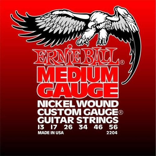 Cuerda de guitarra Ernie Ball 013 2204 de calibre medio