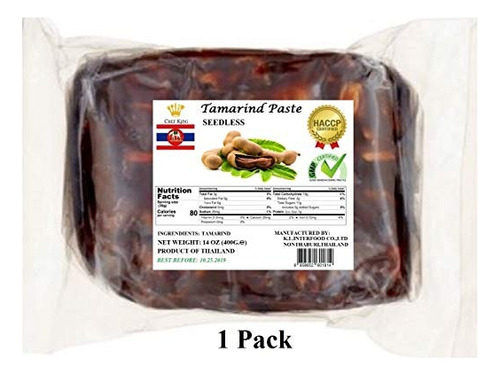 1 Pack De 14 Oz Wet Tamarind Paste, Tamarind Paste Sour Seed