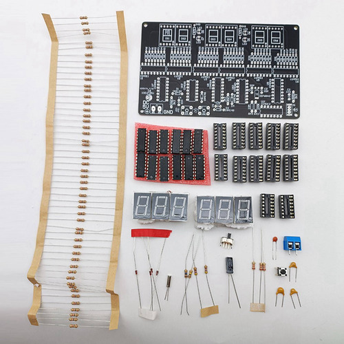 Kit De Relógio De Circuito Digital 2x 4,5v-5,5v De 6 Bits El