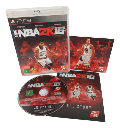 Nba 2k16 - Mídia Física Ps3 Ótimo Estado C/manual (Usado)