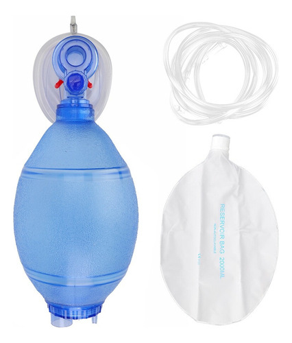 Máscara Ambu Bag Simple Resuscitator Para Adultos Con Tubo D