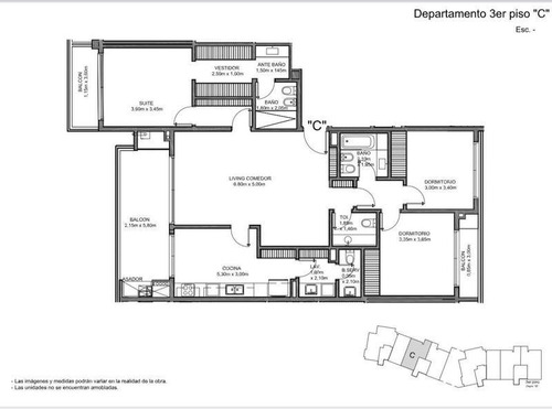 Imagen 15 de 16 de Departamento A La Venta De 3 Dormitorios En Complejo Haus 115. Urban Park.