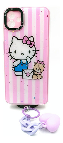 Case Kitty + Mica Cristal Para Samsung Galaxy A04
