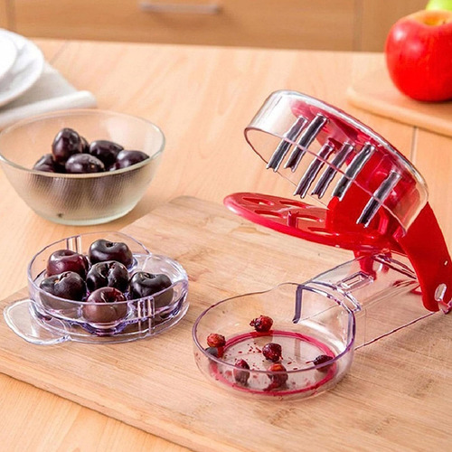 Herramienta Para Deshuesar Aceitunas Cherry Corer Con 6 Aguj