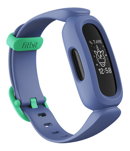 Smartband Fitbit Ace 3 Para Niños Azul Y Verde Delta Color De La Malla Azul Y Verde Color Del Bisel Azul Color De La Caja Azul