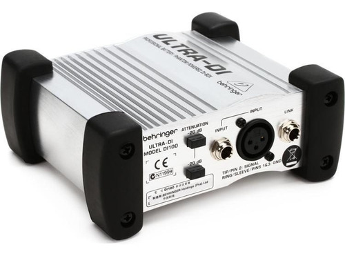 Imagen 4 de 9 de Caja Directa Activa Behringer Ultra-di Di100 A Baterìa