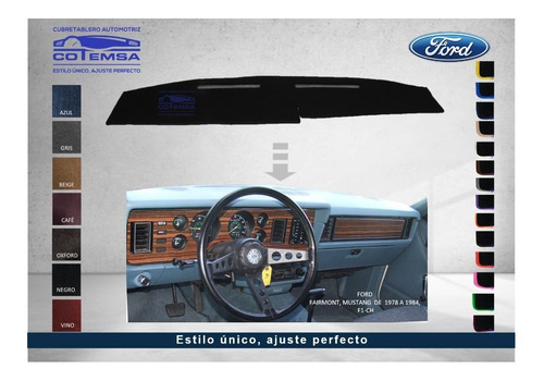 Cubretablero Automotriz Ford Fairmont,mustang 1978 A 1984