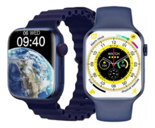 Relogio Smartwatch Ly68 Mini Esportes E Bem Estar No Pulso Cor da caixa Azul Cor da pulseira Azul Cor do bisel Azul Desenho da pulseira Mesh