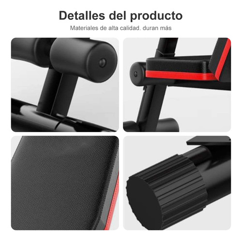 Banco Para Abdominales Plegable Multifuncional De Ejercicio