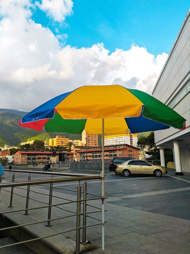 Imagen 1 de 3 de Sombrilla Toldo Paragua Grande Multicolor Chichero Buhonero