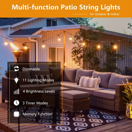 Voolex 11 Modos De Luces Led Para Exteriores Con Control Rem