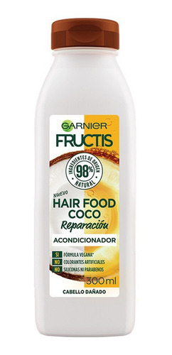 Acondicionador Fructis Hair Food Coco Reparación 300ml