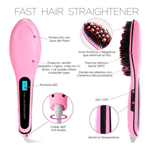 Cepillo Electrico/ Planchita Peine Alisador / Antifrizz