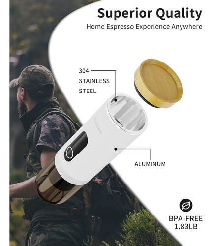 Eleisios Máquina De Café Espresso, Cafetera De Viaje Auto-co