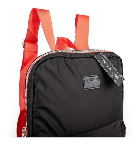 Imagen 4 de 5 de Mochila Porta Notebook Las Oreiro Original Mujer Bolsillo
