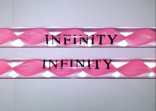 Imagen 3 de 5 de Baquetas De Acrílico Colores Blanco Y Rosa Infinity Ads1