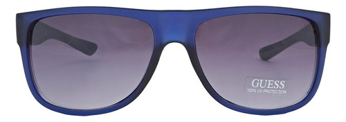 Guess - Lentes De Sol Gf0187-91b-59 Para Hombre Lente Azul Acero Varilla Azul