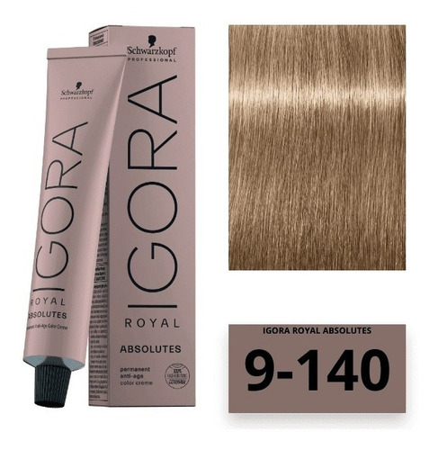 Tinte Schwarzkopf Igora 9-140 Royal Abso - g a $382