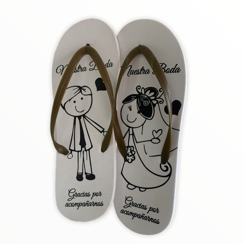 Imagen 2 de 4 de 10 Sandalias Impresas Para Eventos Boda Quinces
